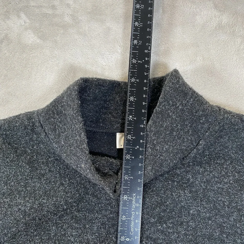 VTG Talbots Petites Womens M Sweater SNOWFLAKE Winter Gray Multicolor